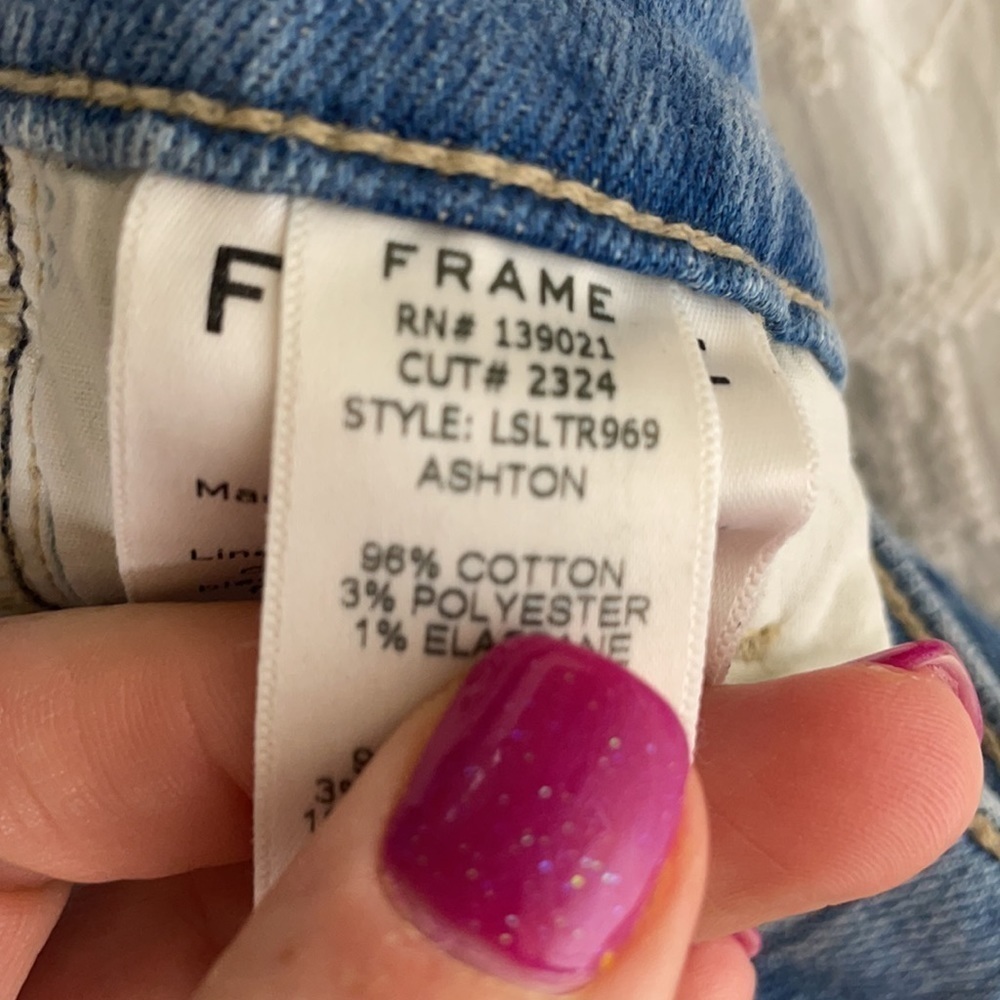 NWT Frame Le Slender Straight Leg Jeans In Ashton - Picture 12 of 15